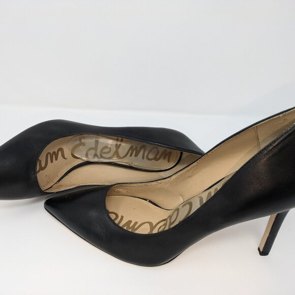 Sam Edelman Black Heels Pointed Toe Size 10.5 - Picture 4 of 10
